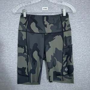 Zero Foxtrot Women's Size Small Camo Athletic Bike Shorts Pockets 31043